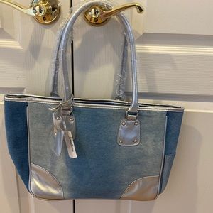 NWT Neiman Marcus Denim Bag